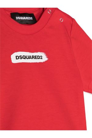 T-shirt rossa in cotone DSQUARED KIDS | DQ2078D004GDQ415